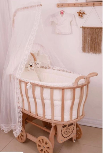 گهواره چوبی بیضی