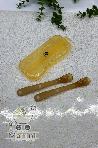 قاشق دوتایی نوک نرم Baby Crown