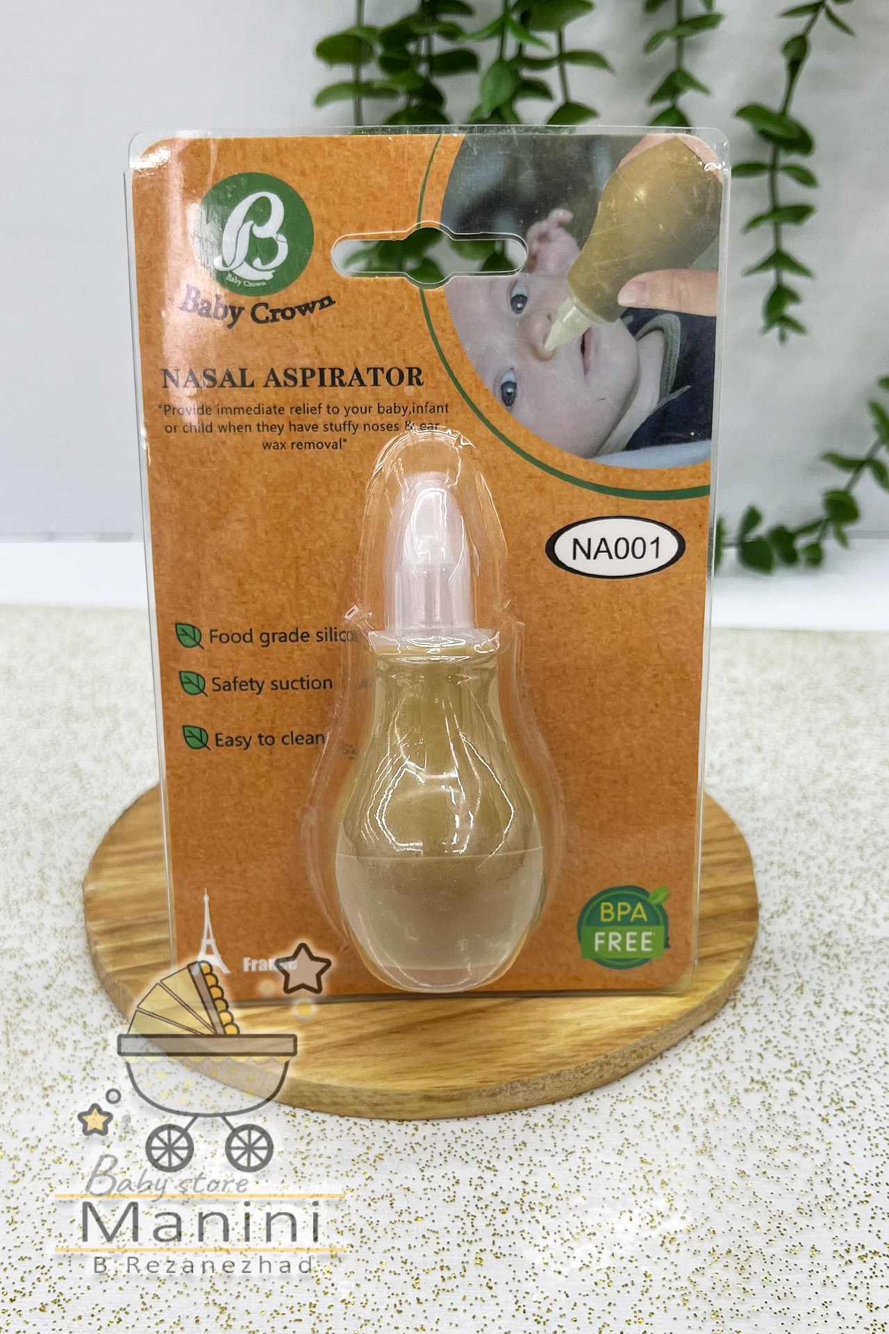 فین گیر سیلیکونی Baby Crown تمیزکننده بینی نوزاد food-grade