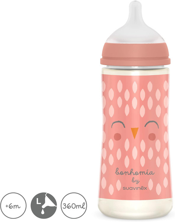 ست نوزادی Bonhomia Suavinex شیشه شیر سایز مختلف به همراه پستونک و انبار غذا