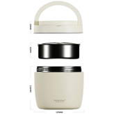 فلاسک (ظرف) غذا  به همراه فلاسک (تراول ماگ) آب سرد و گرم