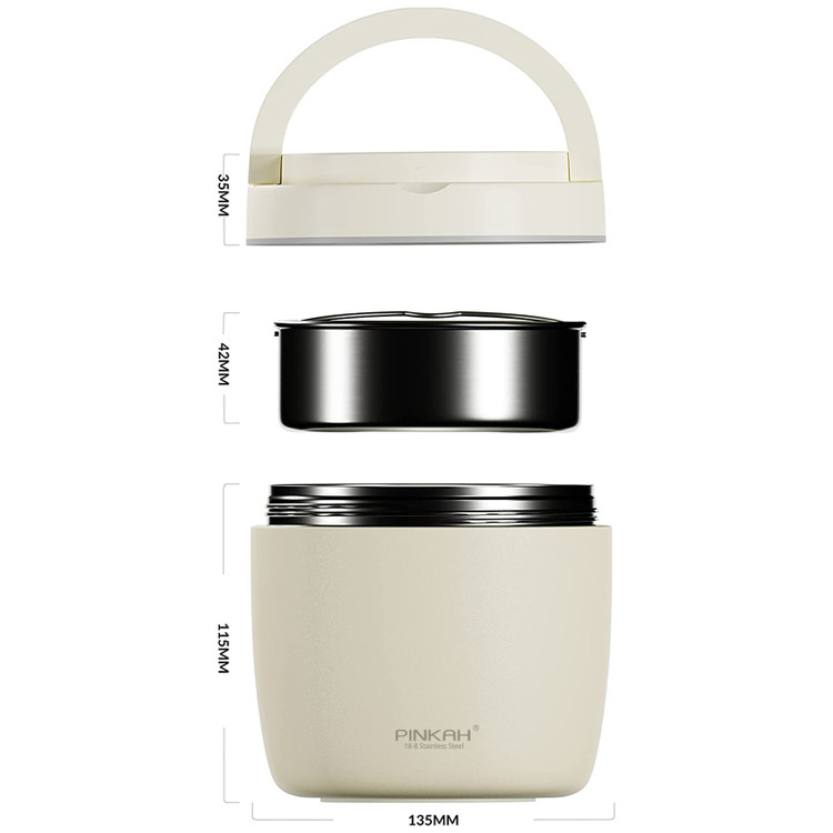 فلاسک (ظرف) غذا به همراه فلاسک (تراول ماگ) آب سرد و گرم