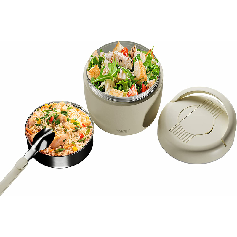 فلاسک (ظرف) غذا به همراه فلاسک (تراول ماگ) آب سرد و گرم