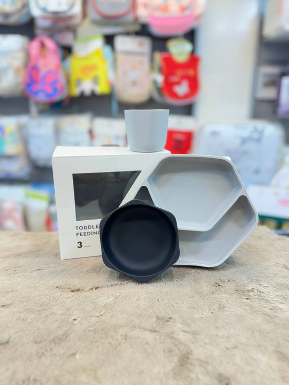 ظرف غذا سیلیکونی 3 تکه HE OR SHE