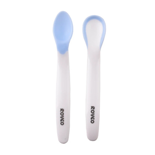 قاشق سیلیکونی رووکو آبی صورتی سیسمونی