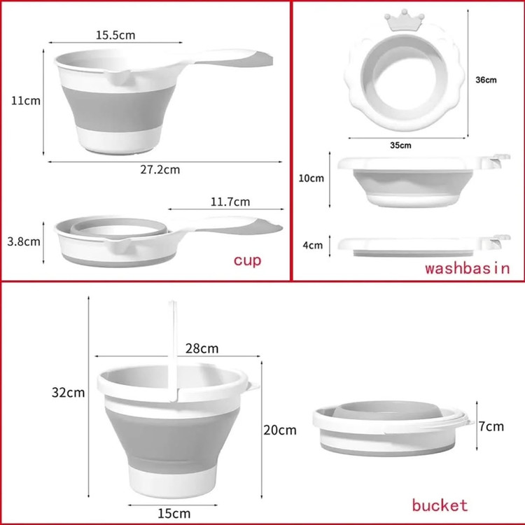 وان حمام کودک تاشو 7 تیکه سیسمونی مانینی