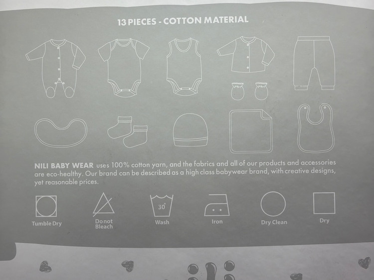 ست بیمارستانی برند نیلی 13تکه درجه یک پارچه پنبه سیسمونی مانی نی