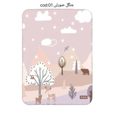زیرانداز تعویض ضدآب سلیکا طرح جنگل صورتی نمای اصلی