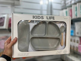 پیشبند سیلیکونی Kids Life با جیب جمعکننده خرده غذا