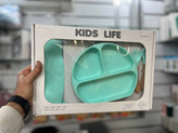 ست کامل غذاخوری سیلیکونی Kids Life در رنگبندی متنوع