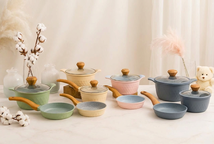 ست قابلمه و شیرجوش سیسمونی مانی نی