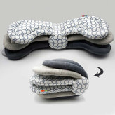 بالشت شیردهی ورقهای سرمهای Hello Baby با روکش پنبهای"