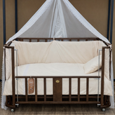 تخت سلیکا سایز ۱۰۰ رنگ کرم با دورتختی پنبهای ضدتعریق