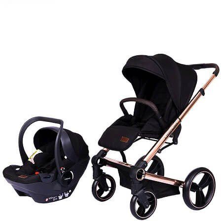 سرویس کالسکه و کریر Lorenzo ایتالیا با پارچه ضدآب و سایبان دوبل