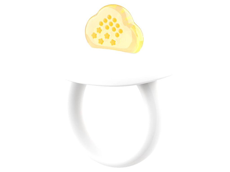 دندانگیر سیلیکونی پستانکی دو عددی با قاب گرد شفاف سیسمونی مانی نی