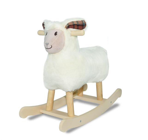 راکر ببعی کودک پشمالو سفید با طراحی گوسفند بامزه سیسمونی مانی نی