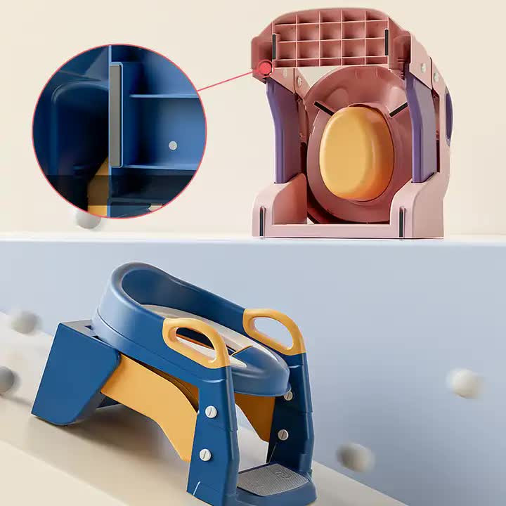 صندلی توالت نردبانی با نشیمنگاه ضدلغزش و طراحی شیک