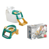 صندلی آموزش توالت تاشو با دستگیرههای محکم و پایه ضدلغزش