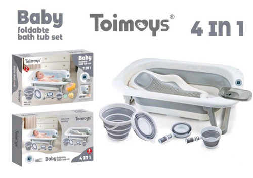 ست وان حمام توی مویز ۴ تکه با آسانشور سیلیکونی و وان تاشو سیسمونی مانی نی