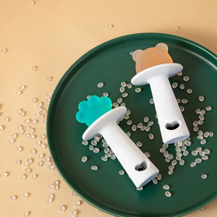 دندانگیر پستانکی دو تایی با قاب ضدگرد و غبار و بند قابل تنظیم