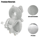 محافظ سر نوزاد مدل فیل با طراحی حلقهای و بند قابل تنظیم