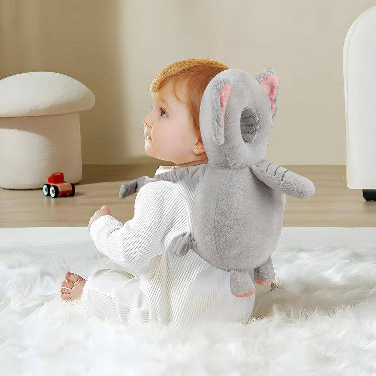 محافظ دوشی نوزاد مدل فیل طوسی با کیفیت بالا