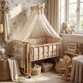 تخت کنار مادر ۹۰×۹۰ با چرخهای روان و جابهجایی آسان