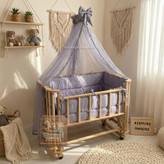 تخت نوزاد ۹۰×۹۰ با چوب مقاوم و کیفیت بالا