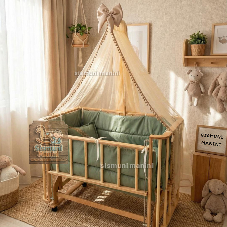 تخت گهوارهای ۹۰×۹۰ با پارچه داخلی نرم ضدحساسیت