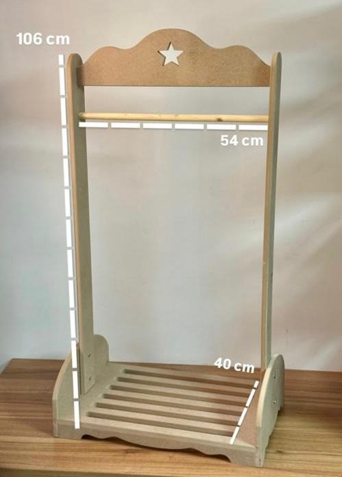 چوب لباسی پلای وود روسی ضدآب برای لباسهای نوزادی