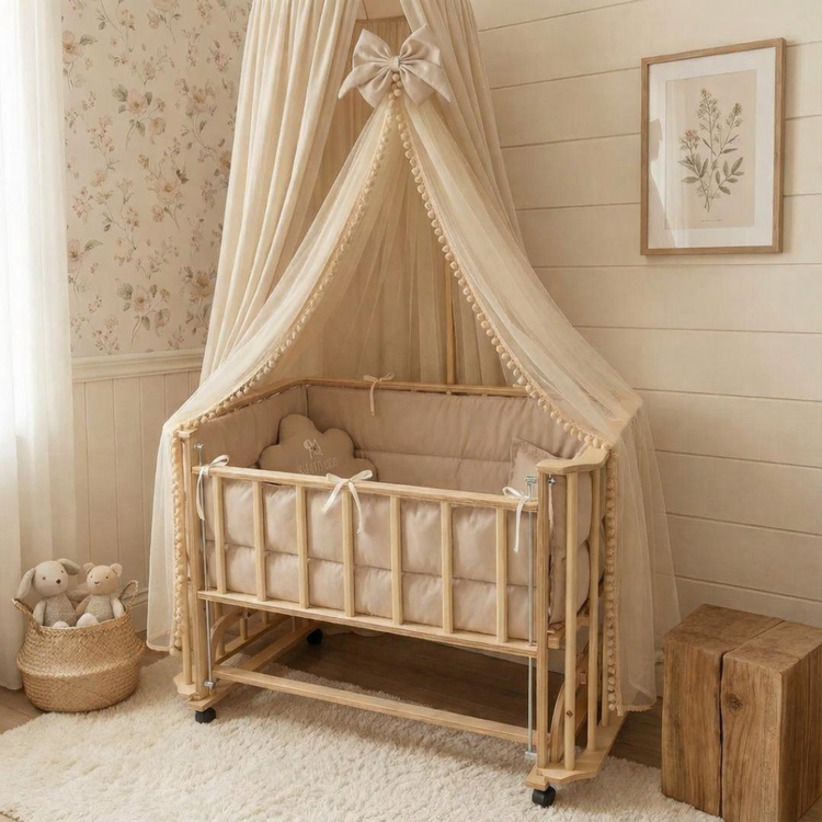 تخت و گهواره ۵۰×۹۰ درجه یک مدل BR3 سیسمونی مانی نی