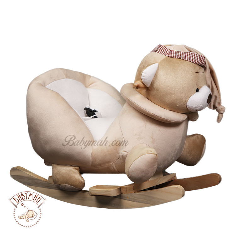 راکر مبلی کودک خرس تدی رنگ کرم سیسمونی مانی نی