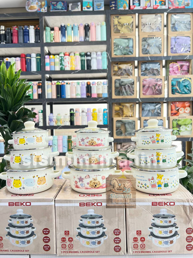 ست سرویس قابلمه لعابی وارداتی تایلندی سیسمونی مانی نی