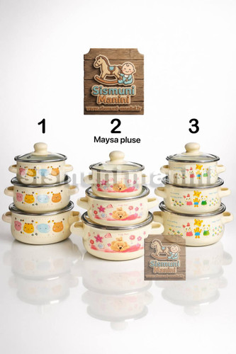 ست سرویس قابلمه لعابی وارداتی تایلندی سیسمونی مانی نی