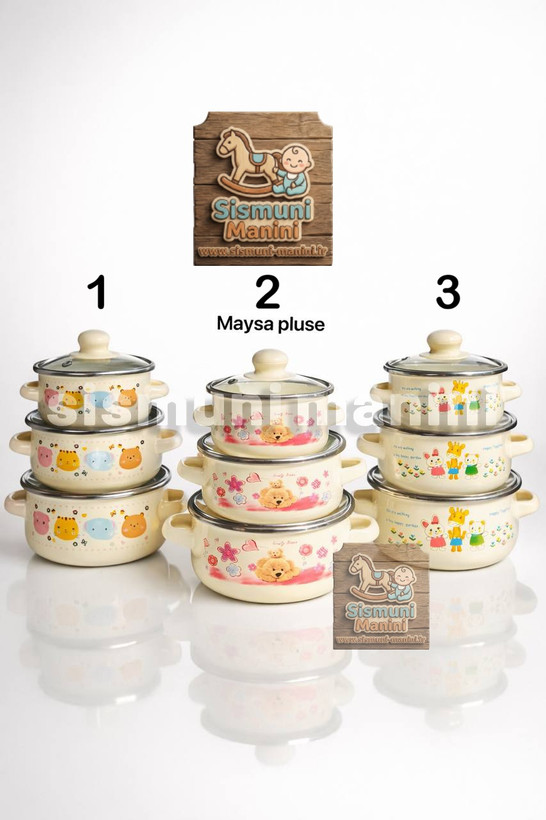 ست سرویس قابلمه لعابی وارداتی تایلندی سیسمونی مانی نی