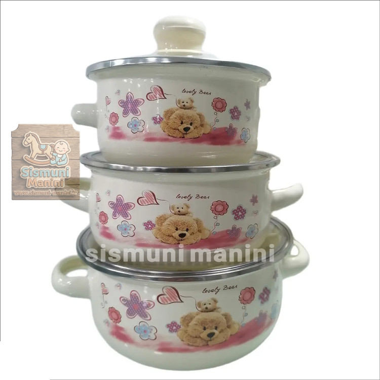 ست سرویس قابلمه لعابی وارداتی تایلندی سیسمونی مانی نی