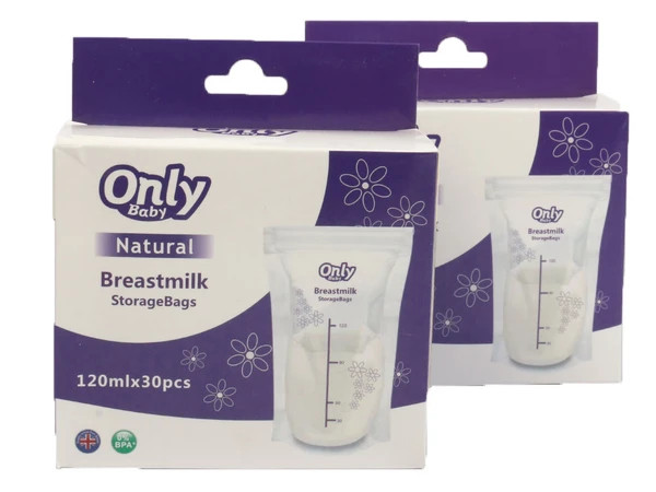 خرید کیسه ذخیره شیرمادر 250 میل 30 عددی اونلی بیبیONLY BABY - تصویر اصلی محصول