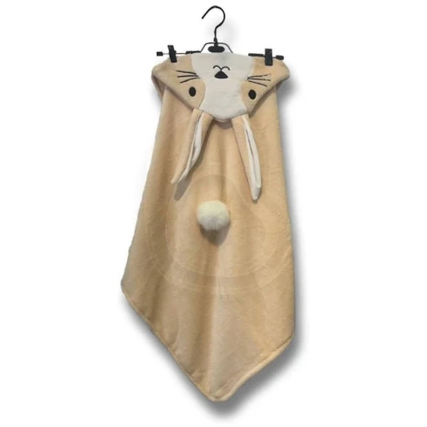 پتو دورپیچ نوزادی کلاهدار(کلاه دار) طرح حیوانات جنس پولیشی سیسمونی مانی نی