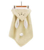 پتو دورپیچ نوزادی کلاهدار(کلاه دار) طرح حیوانات جنس پولیشی سیسمونی مانی نی