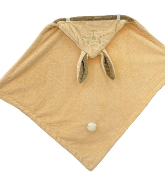 پتو دورپیچ نوزادی کلاهدار(کلاه دار) طرح حیوانات جنس پولیشی سیسمونی مانی نی