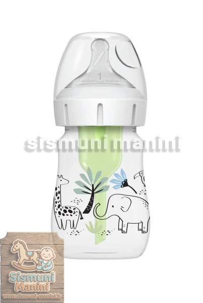 شیشه شیر آنتی کولیک دکتر براون اصل 150میل طرح فیل و زرافه در سیسمونی مانی نی