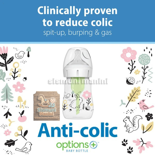 شیشه شیر آنتی کولیک دکتر براون اصل 150میل طرح خرگوش در سیسمونی مانی نی