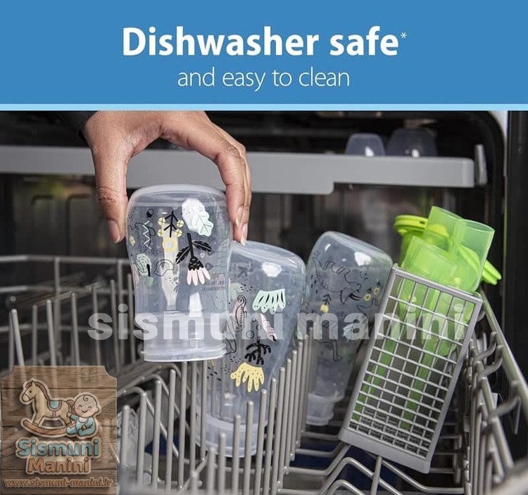 شیشه شیر آنتی کولیک دکتر براون اصل 150میل طرح خرگوش در سیسمونی مانی نی