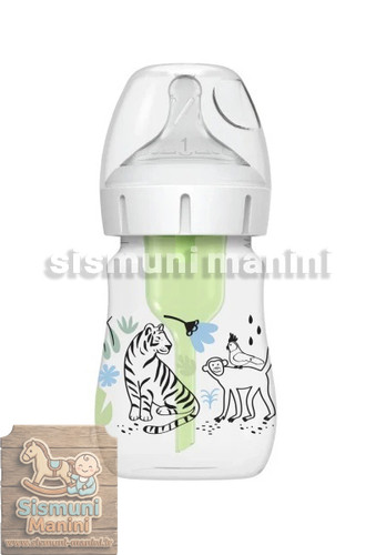 شیشه شیر آنتی کولیک دکتر براون اصل 150میل طرح پلنگ و میمون در سیسمونی مانی نی