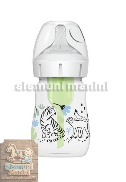 شیشه شیر آنتی کولیک دکتر براون اصل 150میل طرح پلنگ و میمون در سیسمونی مانی نی