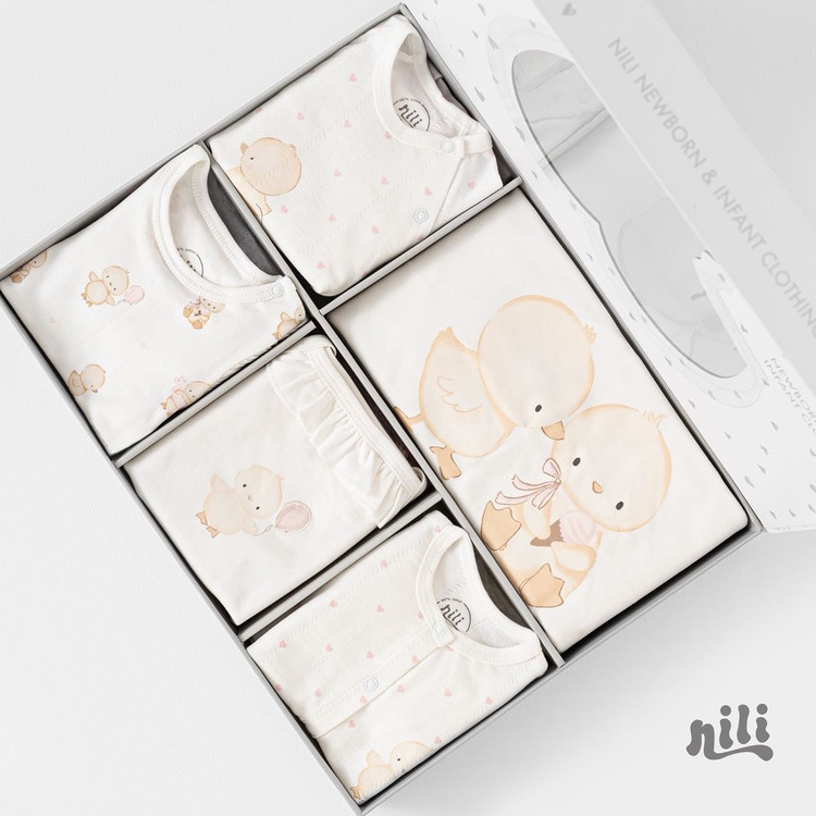 ست بیمارستانی برند نیلی 13تکه درجه یک پارچه پنبه سیسمونی مانی نی