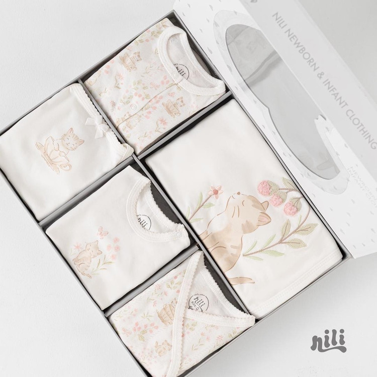 ست بیمارستانی برند نیلی 13تکه درجه یک پارچه پنبه سری جدید سیسمونی مانی نی