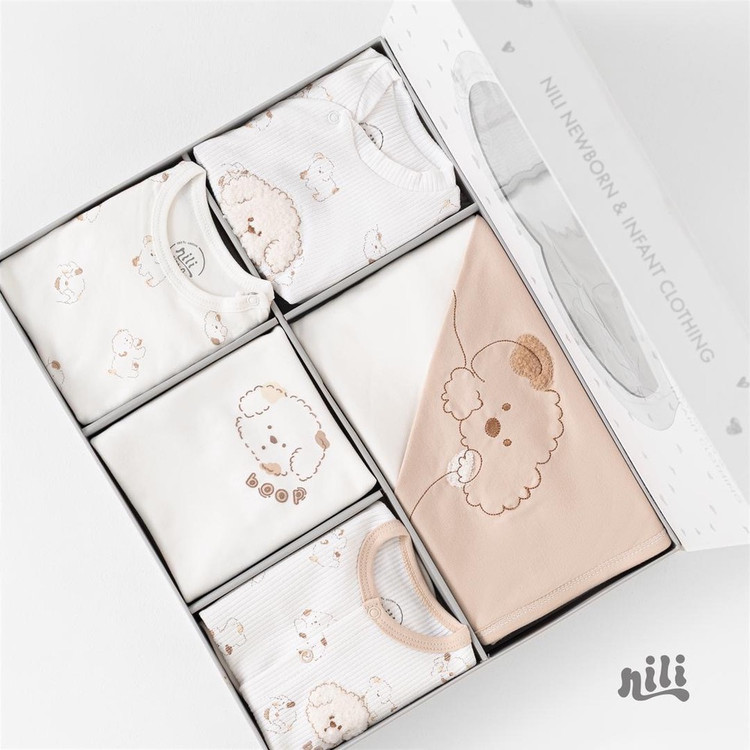 ست بیمارستانی برند نیلی 13تکه درجه یک پارچه پنبه سری جدید سیسمونی مانی نی