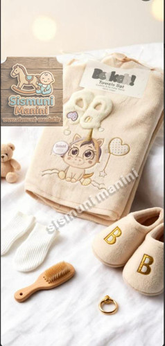 حوله دورپیچ کلاه دار با پاپوش نوزاد برکه با طرح یونی کورن کلاه دار سیسمونی مانی نی کپی