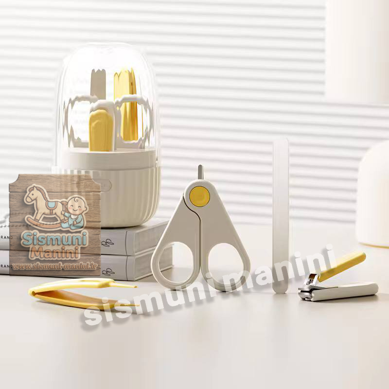 خرید ست ناخنگیر قاب دار کرم برند Safty dad - تصویر اصلی محصول